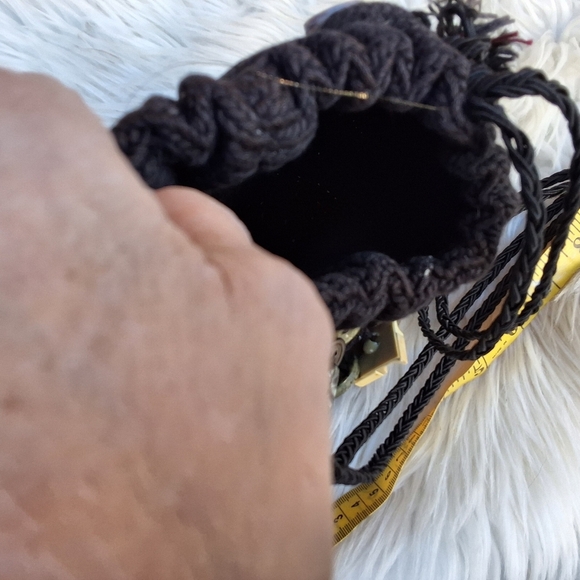 Carol Kurtz OOAK vintage button drawstring cricket bag - Picture 9 of 13